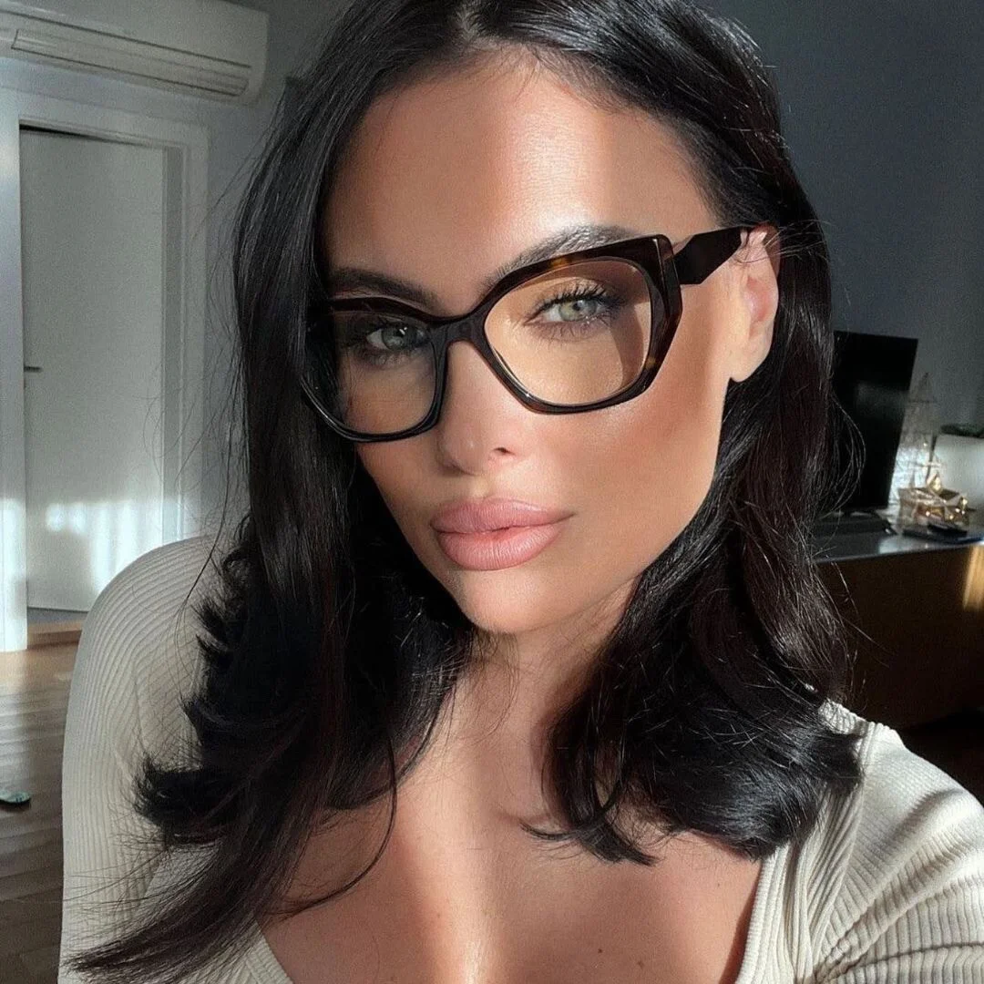 Eyeglasses Cat Eye Removable Clear Frames "Monica" Clear Women GAFAS RADA