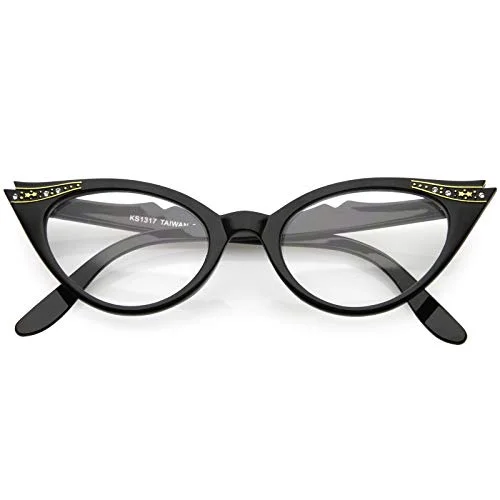 Large Big Cat Eye Nikita Rockabilly KITY Women Clear WaYf Eyeglasses Frames 1377