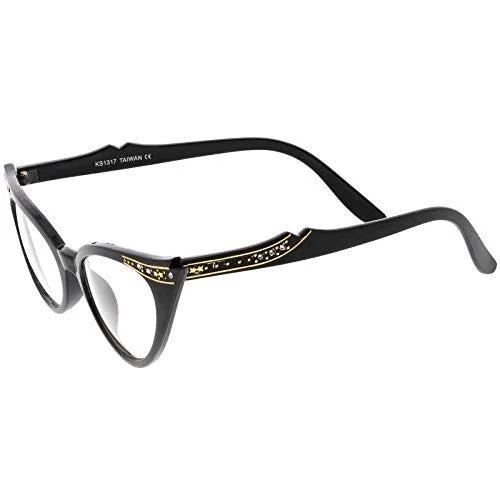 Large Big Cat Eye Nikita Rockabilly KITY Women Clear WaYf Eyeglasses Frames 1377 3
